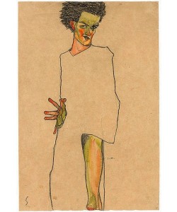 Egon Schiele, Selbstbildnis. 1910