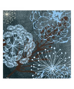 Melody Hogan, TRANSITIONAL FLORAL DARK III