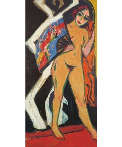 Ernst Ludwig Kirchner, Dodo mit großem Fächer. 1910