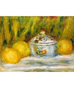 Pierre-Auguste Renoir, Stillleben mit Zuckerdose und Zitronen. 1915