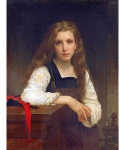 William Adolphe Bouguereau, Die kleine Spinnerin.