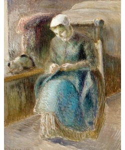 Camille Pissarro, Nähende Frau.