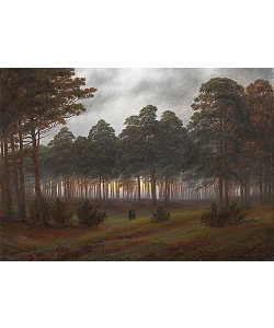 Caspar David Friedrich, Der Abend. 4. Bild der Folge der 'Vier Tageszeiten'. Um 1821