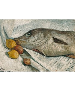 Paula Modersohn-Becker, Stillleben mit Fisch. 1906