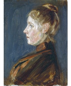 Max Liebermann, Studienkopf einer Dame. 1894