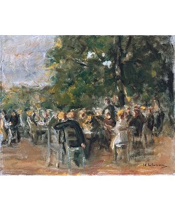 Max Liebermann, Biergarten. Um 1915