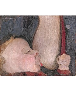 Paula Modersohn-Becker, Säugling an der Brust. Um 1904