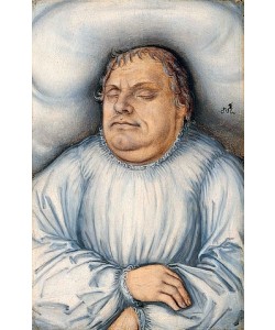 LUCAS CRANACH Der Ältere, Martin Luther auf dem Totenbett. 1546