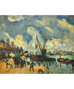 Paul Cézanne, Am Quai de Bercy in Paris. Um 1876.