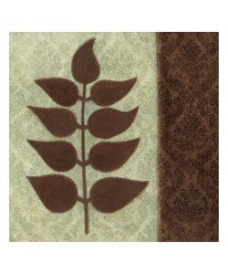 Kristin Emery, PATTERNS LEAVES BROWN I