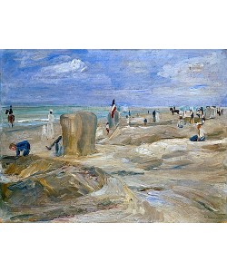 Max Liebermann, Strand bei Noordwijk (mit zwei Reitern). 1908