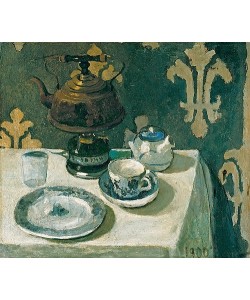 Paula Modersohn-Becker, Stillleben mit blauweißem Porzellan. 1900