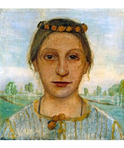 Paula Modersohn-Becker, Bildnis der Schwester der Künstlerin, Herma Weinberg. 1901