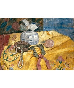 Paula Modersohn-Becker, Stillleben mit Perlen und Vase. 1902