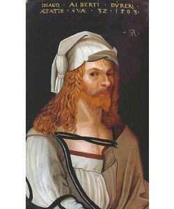 Albrecht Dürer, Bildnis Albrecht Dürers (im Ausschnitt nach Dürers Selbstportrait).