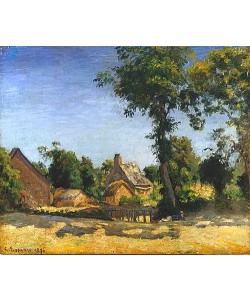 Camille Pissarro, Landschaft (Dorf Melleraye, Dep. Mayenne). 1876