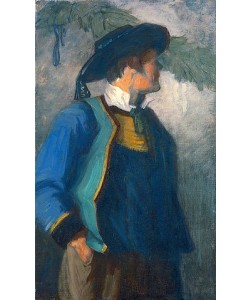 Franz Marc, Selbstportrait in bretonischer Tracht. Ca. 1904
