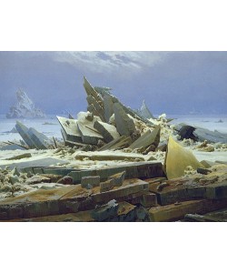 Caspar David Friedrich, Das Eismeer (Die gescheiterte Hoffnung). Um 1823/24