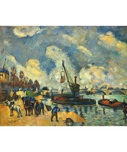Paul Cézanne, Am Quai de Bercy in Paris. Um 1876.