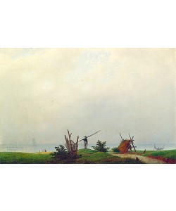 Caspar David Friedrich, Meeresstrand mit Fischer. 1807