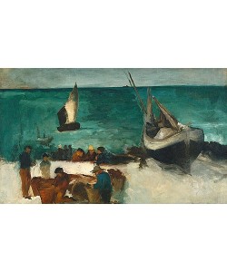Édouard Manet, Fischer bei ihren Booten. 1873
