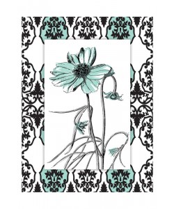 Jace Grey, SIMPLE FLORAL TEAL II