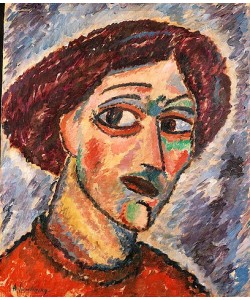 Alexej von Jawlensky, Geneigter Kopf. Um 1913