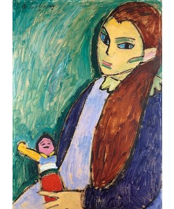 Alexej von Jawlensky, Mädchen mit Puppe. 1910
