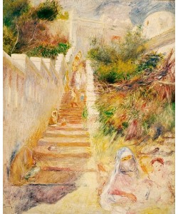 Pierre-Auguste Renoir, Treppe in Algiers (L'Escalier, Algiers). Um 1882