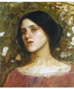 John William Waterhouse, In der Rosenlaube.