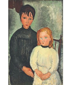Amadeo Modigliani, Die beiden Mädchen. 1918