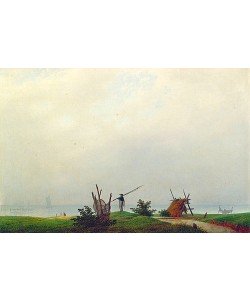 Caspar David Friedrich, Meeresstrand mit Fischer. 1807