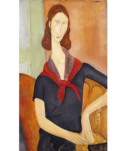 Amadeo Modigliani, Jeanne Hebuterne (mit Halstuch). 1919