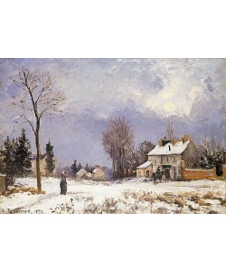 Camille Pissarro, Die Straße von Versailles nach Saint-Germain, Louveciennes. 1872