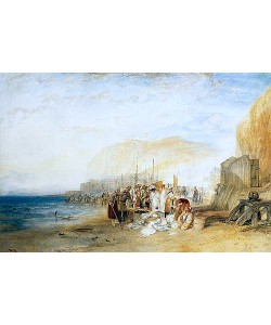 Joseph Mallord William Turner, Hastings: Frühmorgendlicher Fischmarkt am Strand. 1822