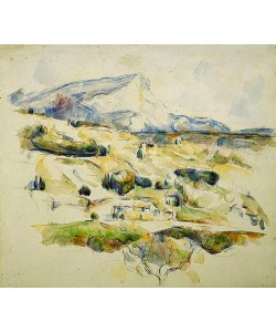 Paul Cézanne, Der Mont Saint Victoire von Lauves aus gesehen (La Montagne Sainte Victoire Vue des Lauves). Um 1902-06