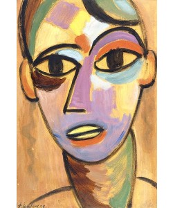 Alexej von Jawlensky, Mystischer Kopf: Jüngling I. Um 1917