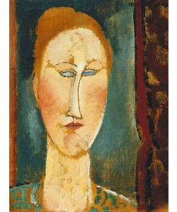 Amadeo Modigliani, Kopf einer Rothaarigen (Tête de Femme aux Cheveux Rouges).