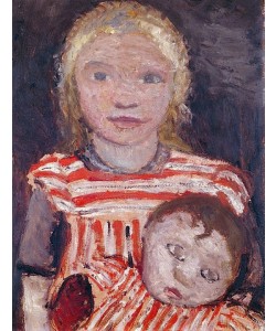 Paula Modersohn-Becker, Mädchen mit Puppe. Um 1903