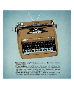 Tina Carlson, TYPEWRITER BROWN II