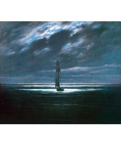 Caspar David Friedrich, Seestück bei Mondschein. 1830/35