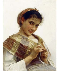 William Adolphe Bouguereau, Ein bretonisches Mädchen. 1889