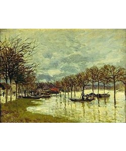Alfred Sisley, Überschwemmung an der Route de Saint- Germain. 1876.