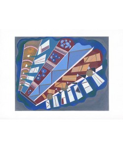 Kandinsky Wassily Mit- und Aufeinander (Frequenzmodulierte Rastertechnik)