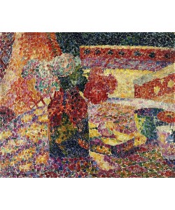 Robert Delaunay, Stillleben mit Blumenvase. Um 1907