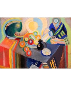 Robert Delaunay, Portugiesische Einschenkerin (La Verseuse Portugaise). 1916