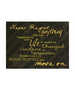 Lauren Gibbons, NEVER REGRET I