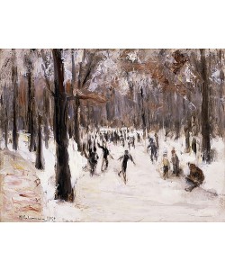 Max Liebermann, Eisläufer im Berliner Tiergarten. 1924