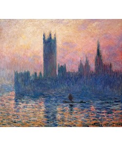 Claude Monet, Das Parlament in London bei Sonnenuntergang. 1903