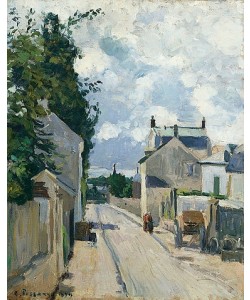 Camille Pissarro, Rue de L'Hermitage Pontoise. 1874